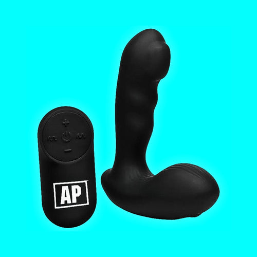 7x P-Milker prostate massager with wireless remote for low dexterity adaptive design and sensory support. 
