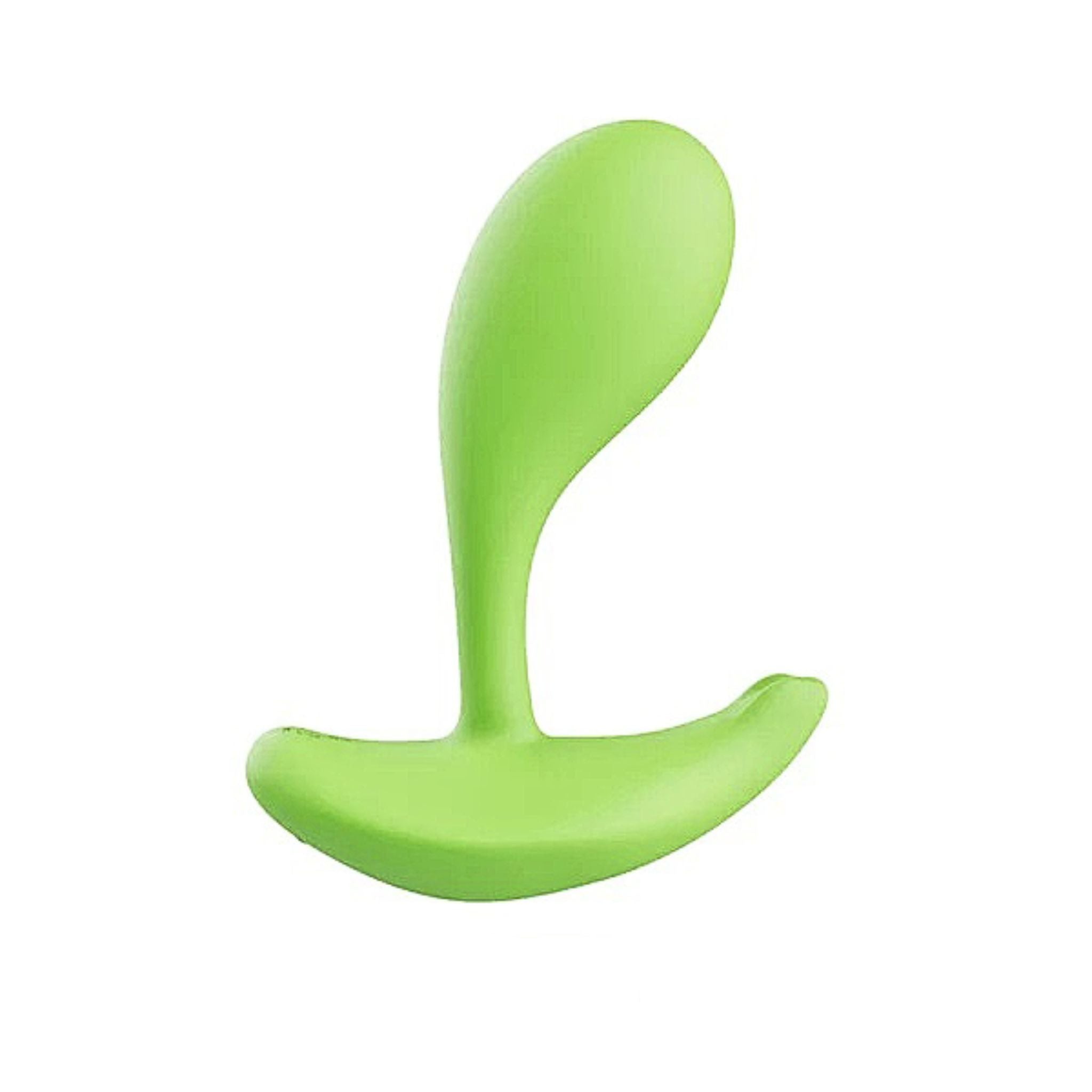 A green Oly 2 wearable massager with a matte silicone finish for adaptive mobility.