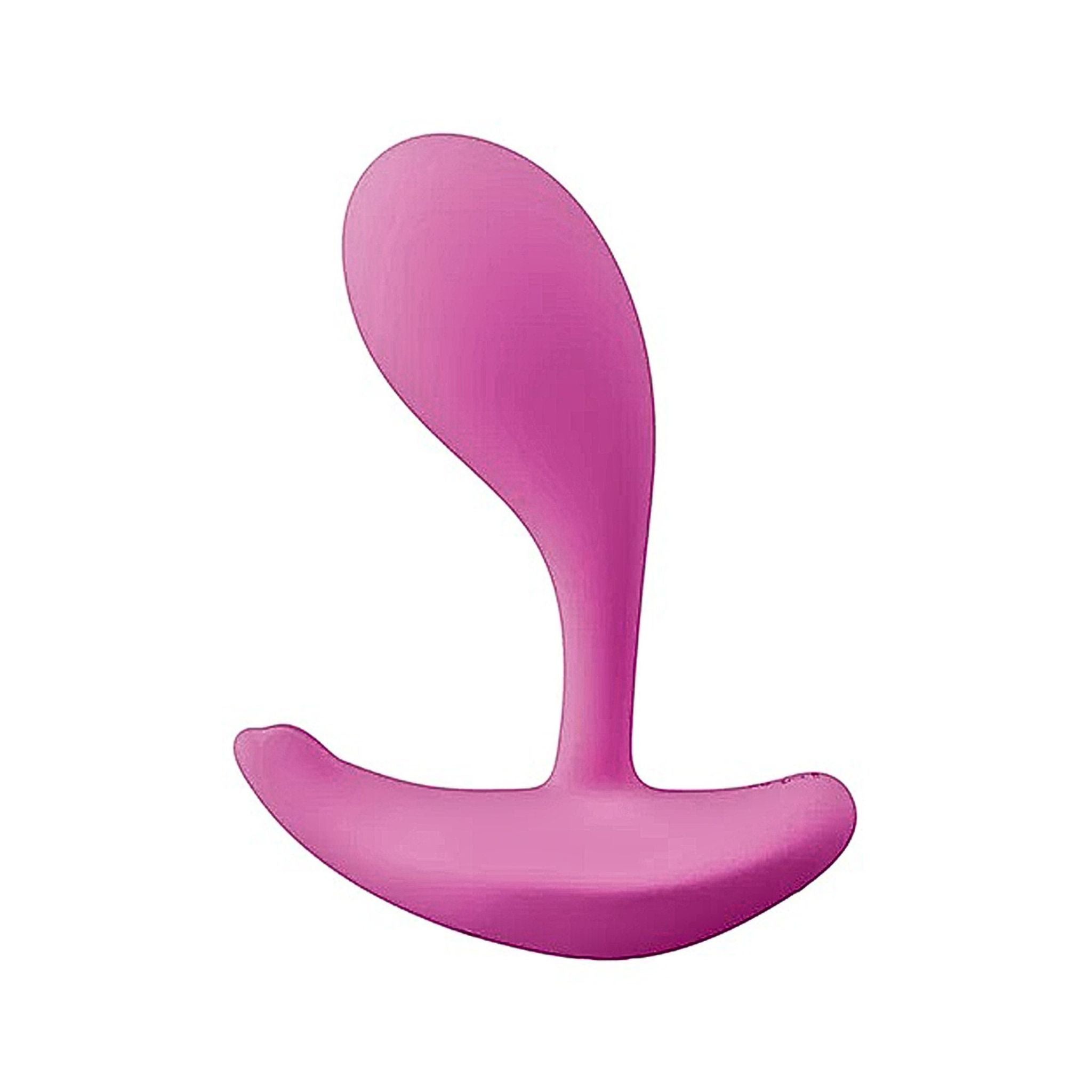 A pink Oly 2 wearable massager with a matte silicone finish for Hands-Free Pelvic Care.