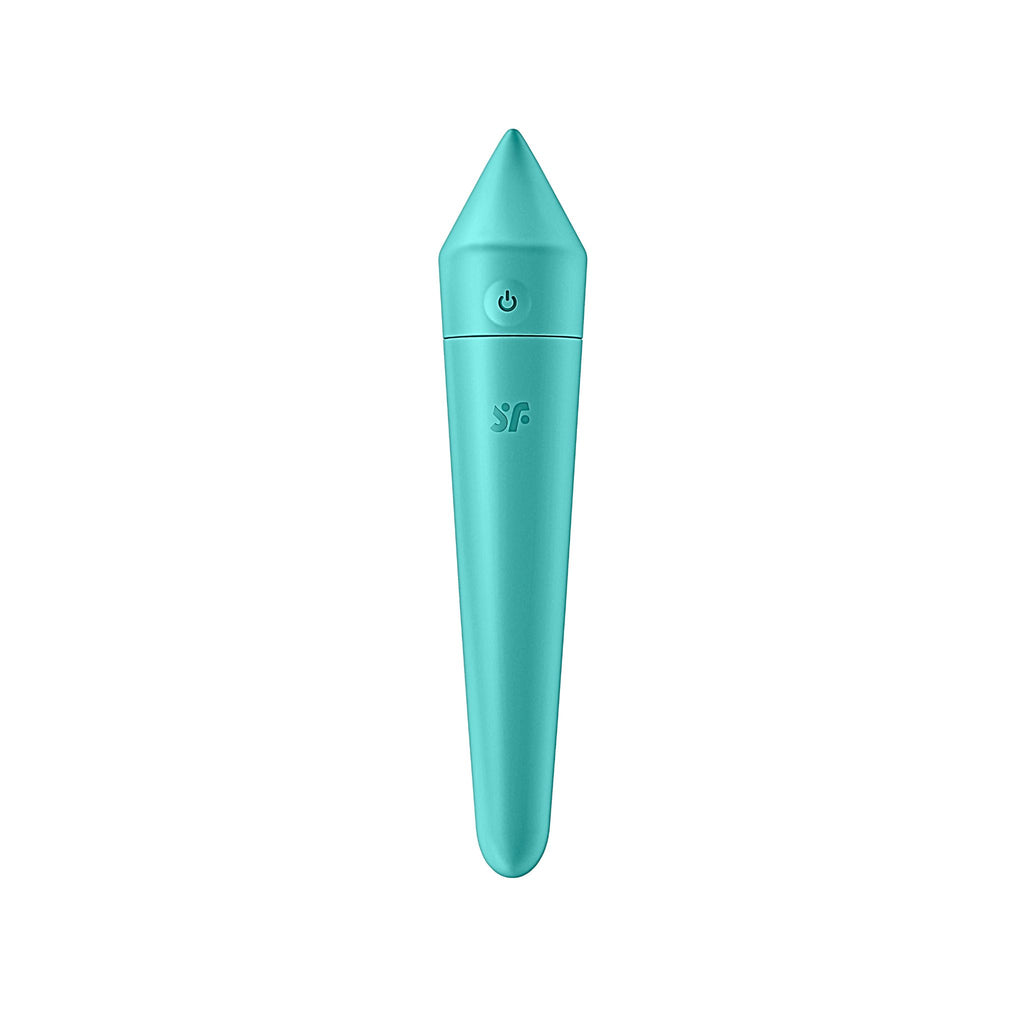 App-Guided Mini Percussive Massager front view showing ease of use power button.


