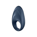 App-controlled constriction ring in blue silicone for pelvic endurance.