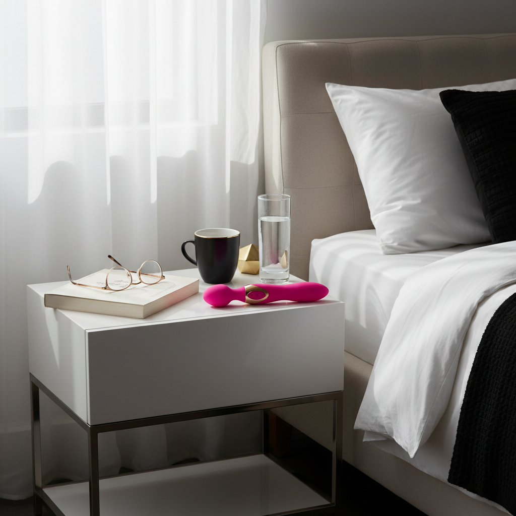 Aurora Double-Ended Pink Dildo - Flexible - medical-grade silicone couples dildo