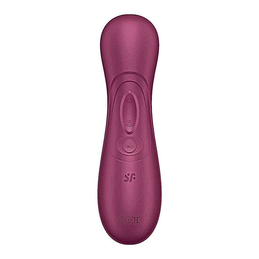 Back profile of the Satisfyer Pro 2 Generation 3 showing control buttons on an ergonomic handle.