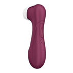 Back turned profile of the Satisfyer Pro 2 Generation 3 showing thumb-wrist joint adaptive mobility.