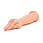 Beige anatomical dilation tool for internal tissue care resting horizontally on a surface.