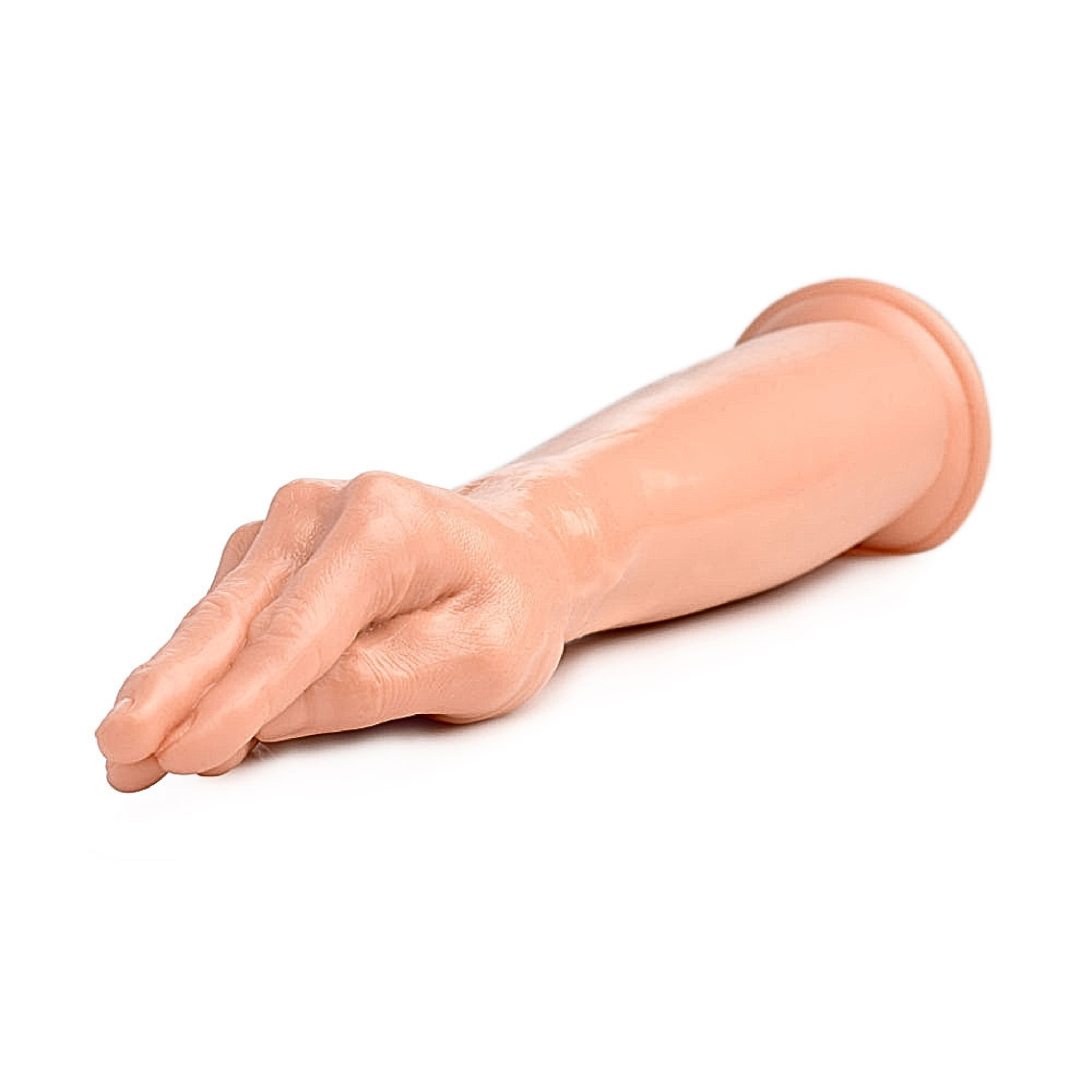 Beige anatomical dilation tool for internal tissue care resting horizontally on a surface.