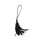 Black pleasure feather for predictable tactile feedback and gentle sensory wellness.
