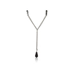 CalExotics silver weighted adjustable twist-screw clamps and black sensory-safe PVC tips.