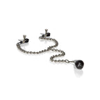 CalExotics silver weighted ease of use adjustable twist-screw clamps, and gravity induced weight for neuro-inclusive sensory.