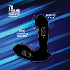 Diagram of 7x P-Milker dual motors and milking bead for predictable tactile feedback processing.