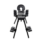 Front profile with quick-release straps offer immediate safety, adjustment, and effortless removal.