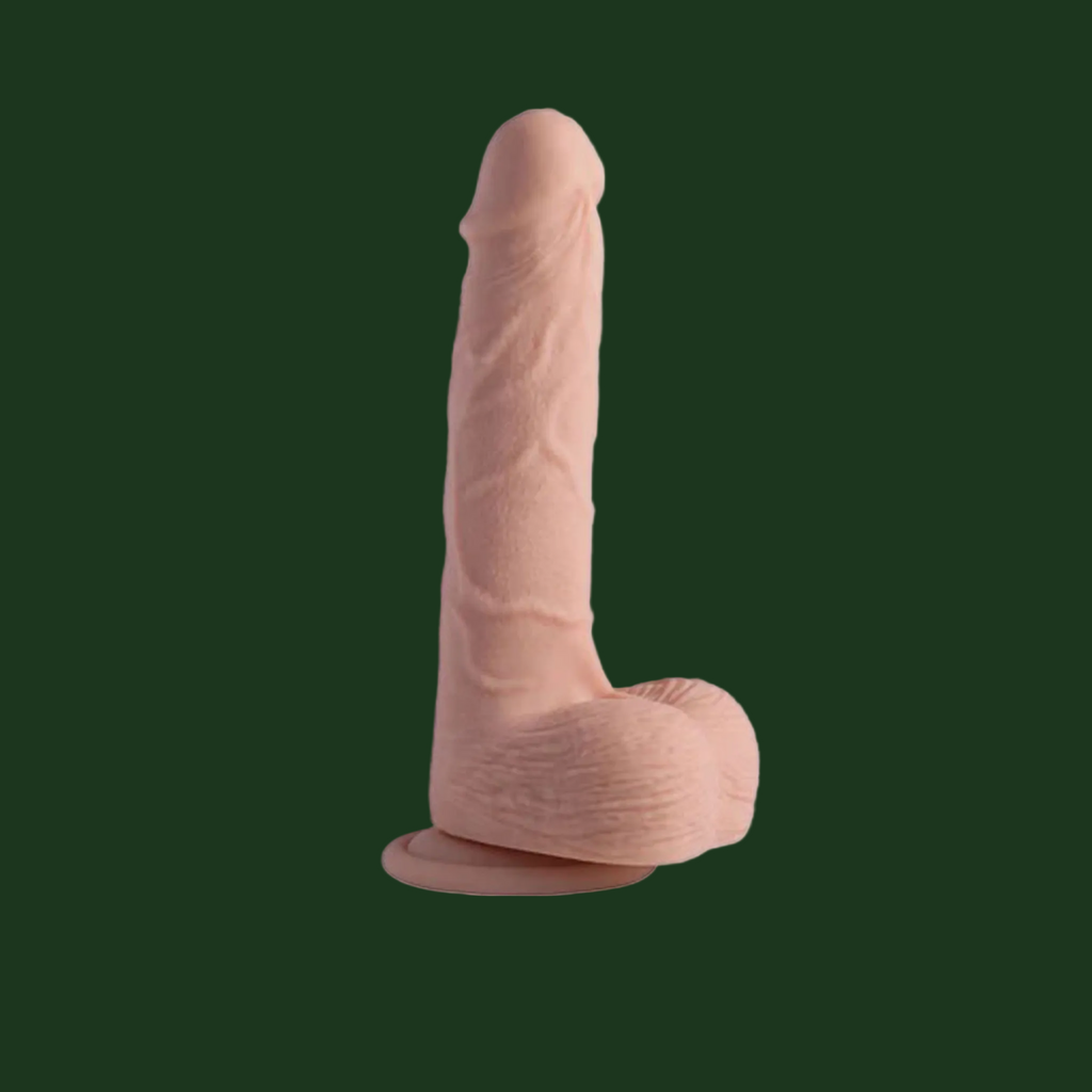 Inclusive massager with a substantial ergonomic structure for gender-affirming care.