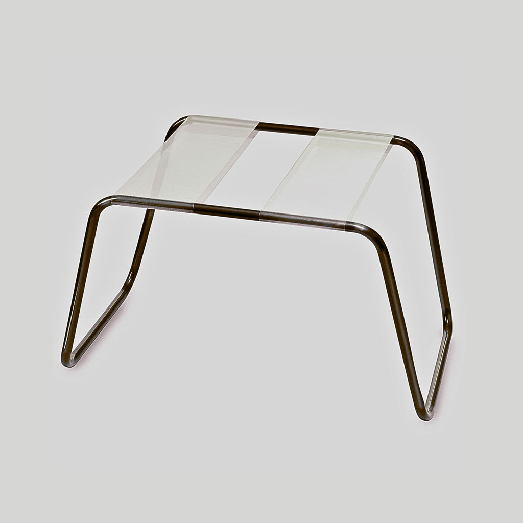 Intimacy Stool's sturdy heavy-duty tubular steel frame, high-strength TPU seat, that holds up to 300 pounds.