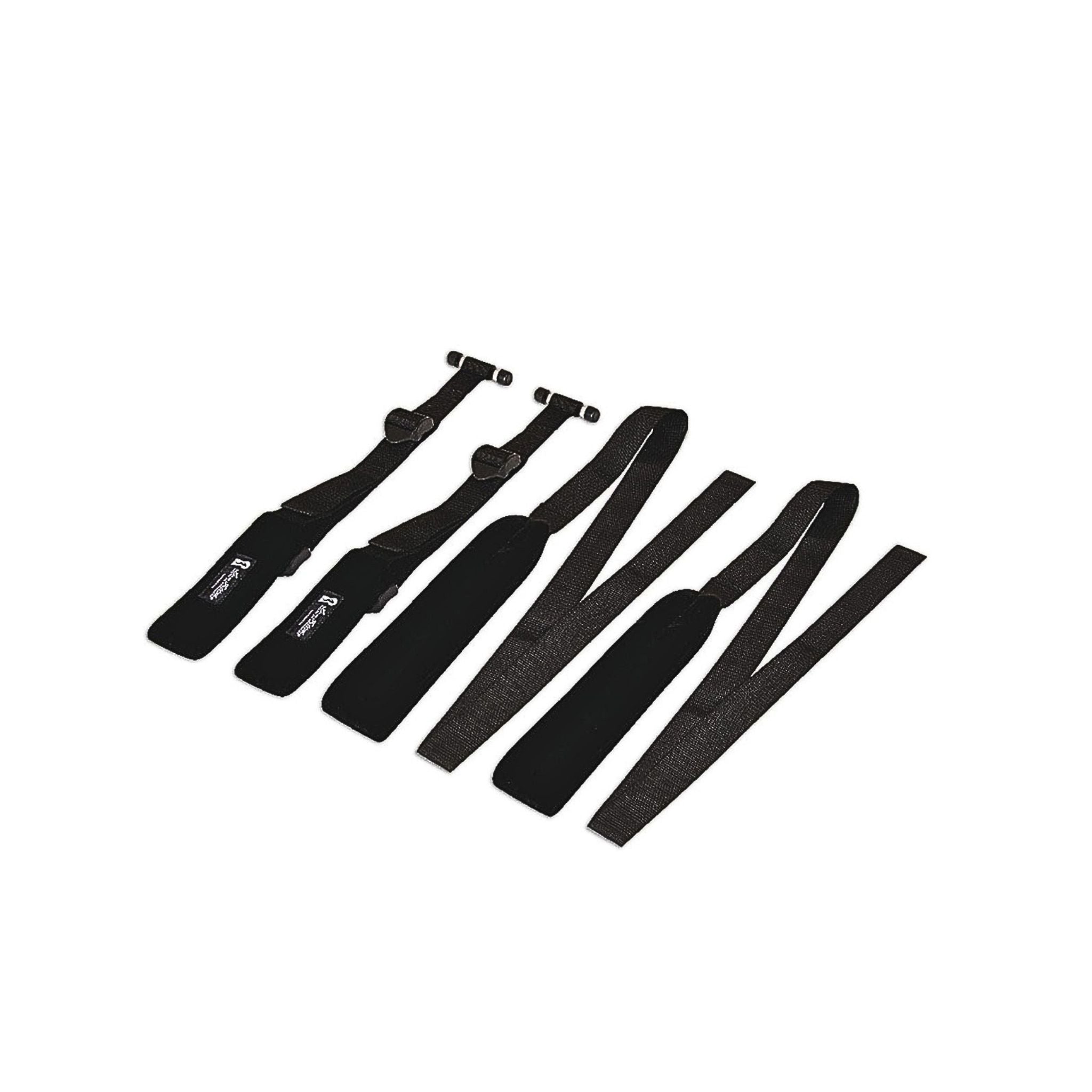 Lightweight adaptive tools for chronic fatigue featuring adjustable over-door suspension straps.