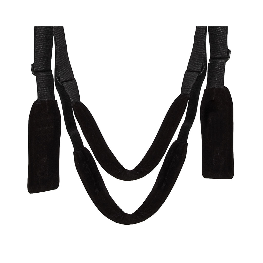 Padded black nylon straps providing a neuro-inclusive sanctuary for sensitive skin.
