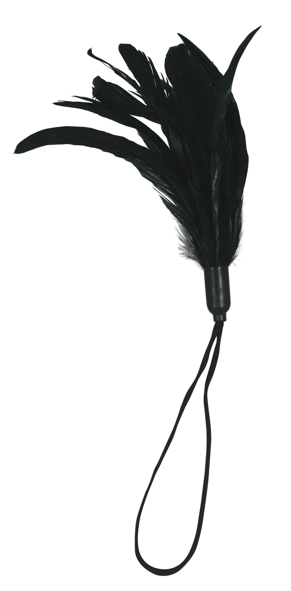 Sensory friendly pleasure feather resting on cream linen for tactile feedback wellness.