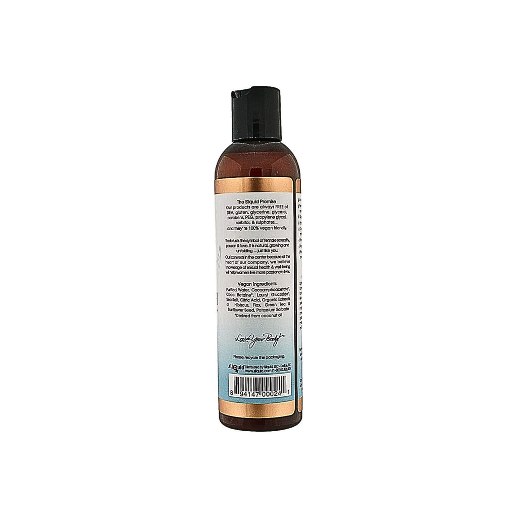 Sliquid Balance Splash 100%vegan friendly, including coconut, sunflower, flax, and green tea extracts. 