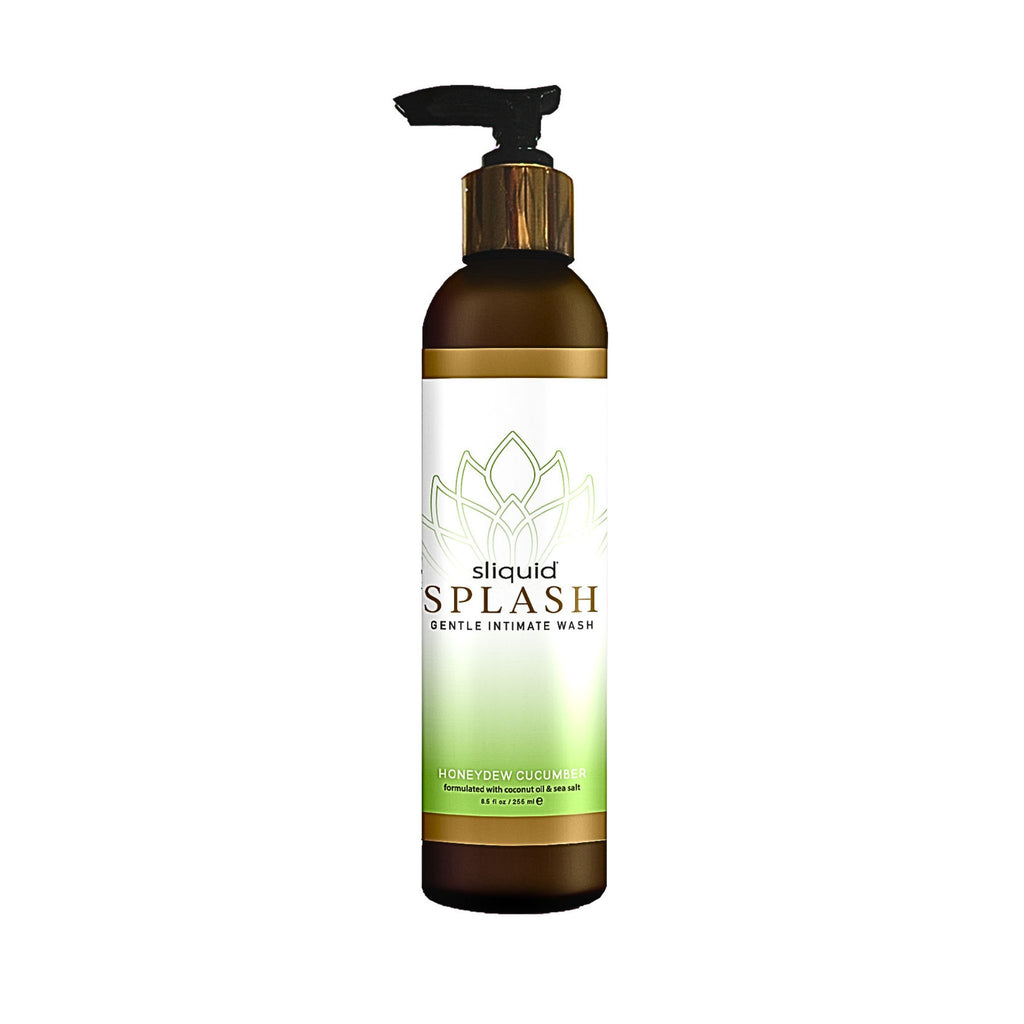 Sliquid Balance Splash Honeydew Cucumber pump bottle for Immobility Hygiene Support.