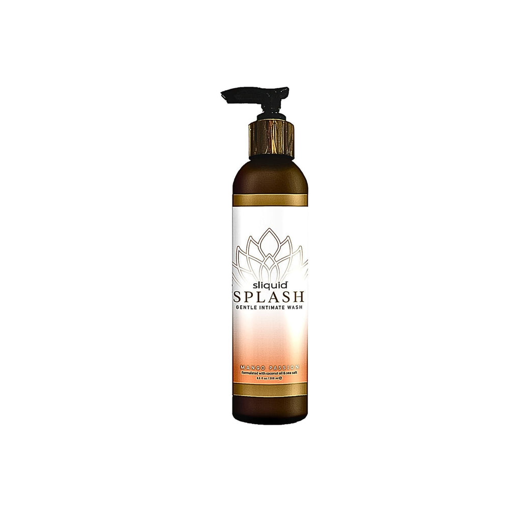 Sliquid Balance Splash Mango Passion pump bottle for soap free care.