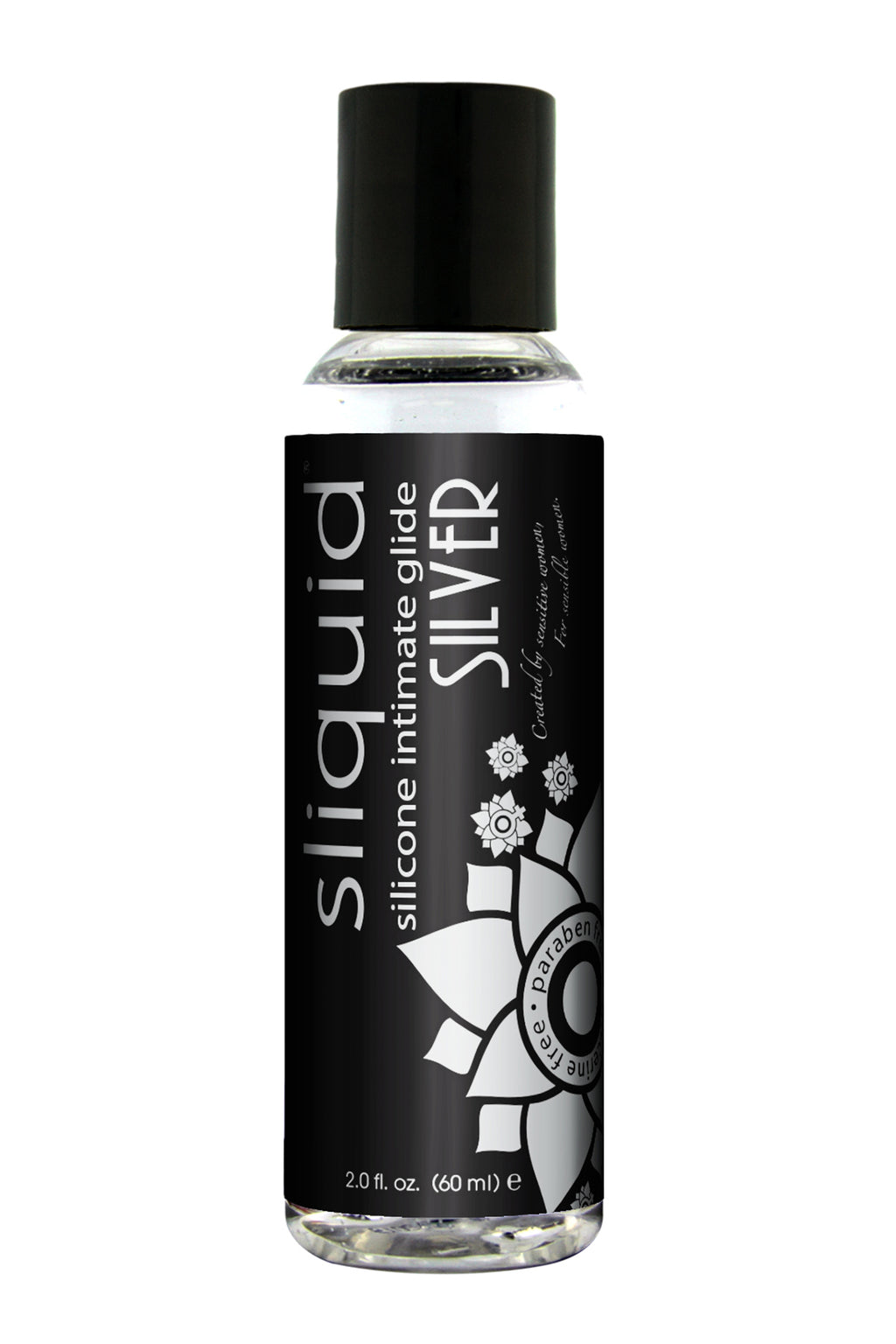 Sliquid Silver 2 oz bottle for long-lasting menopause support.