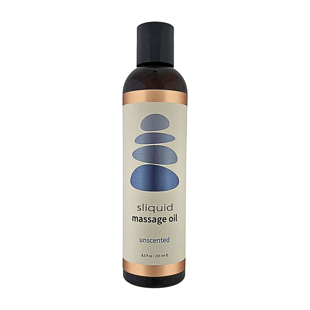 Sliquid unscented massage oil bottle unscented for sensitive skin.