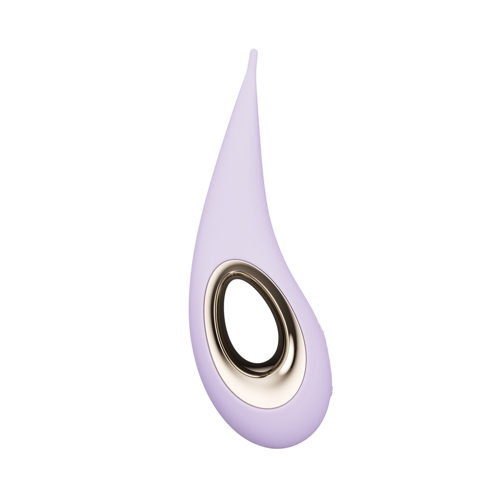 Targeted external stimulation and pelvic wellness device in lilac purple. Featuring an adaptive mobility design, soft medical-grade silicone, and a rimmed core for ease of use.