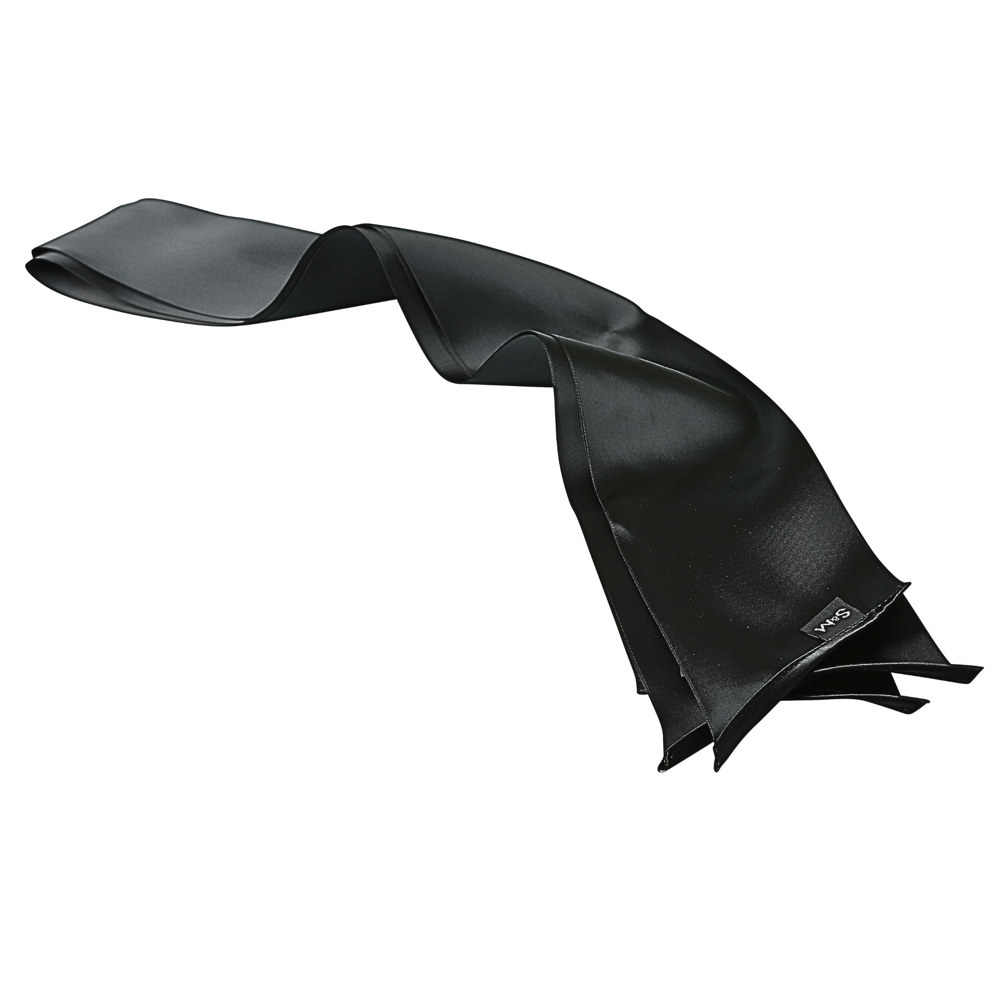 Thumb and wrist joint friendly, adaptive intimacy sashes in black silk.