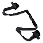 Thumb and wrist joint friendly, neck and leg straps for adaptive intimacy.