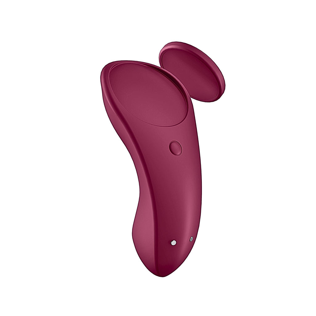 Two-piece Secure-Magnetic Intimacy Sync system, showing the separate magnetic disc for attachment through fabric.