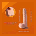 Universal design inclusive massager displayed in a full profile for pelvic health.