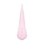 Vertiical side profile of the Lelo Dot, showing a sleak whisper quiet design.