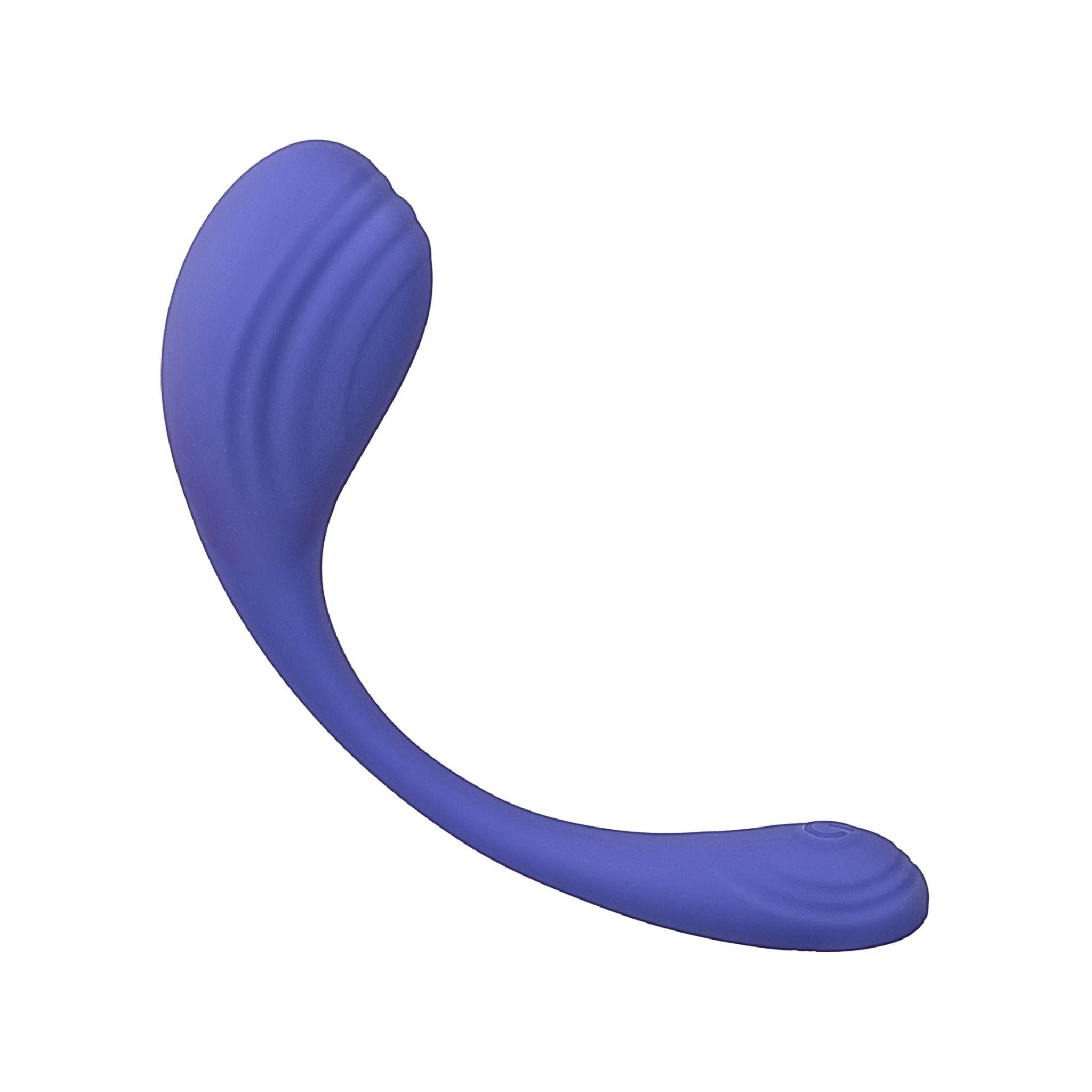 Wireless intimate wellness tool with a bulbous design and ridges for adaptive pelvic floor support.
