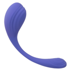 Wireless intimate wellness tool with a bulbous design and ridges for adaptive pelvic floor support.
